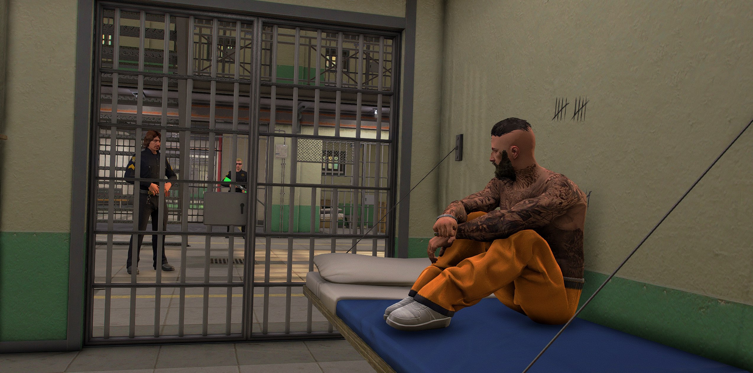 Personaje de Vision One detenido en una celda